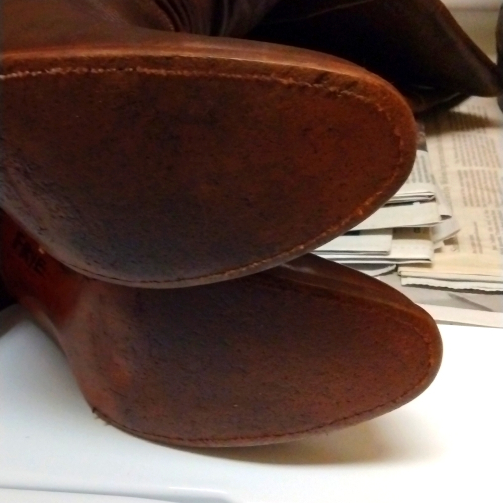FRYE Vintage Boot made in Spain Slouch boot, Goodyear Welt. Campus sz 9 - Picture 11 of 13